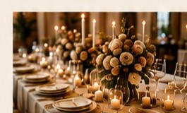 Table de réception élégante